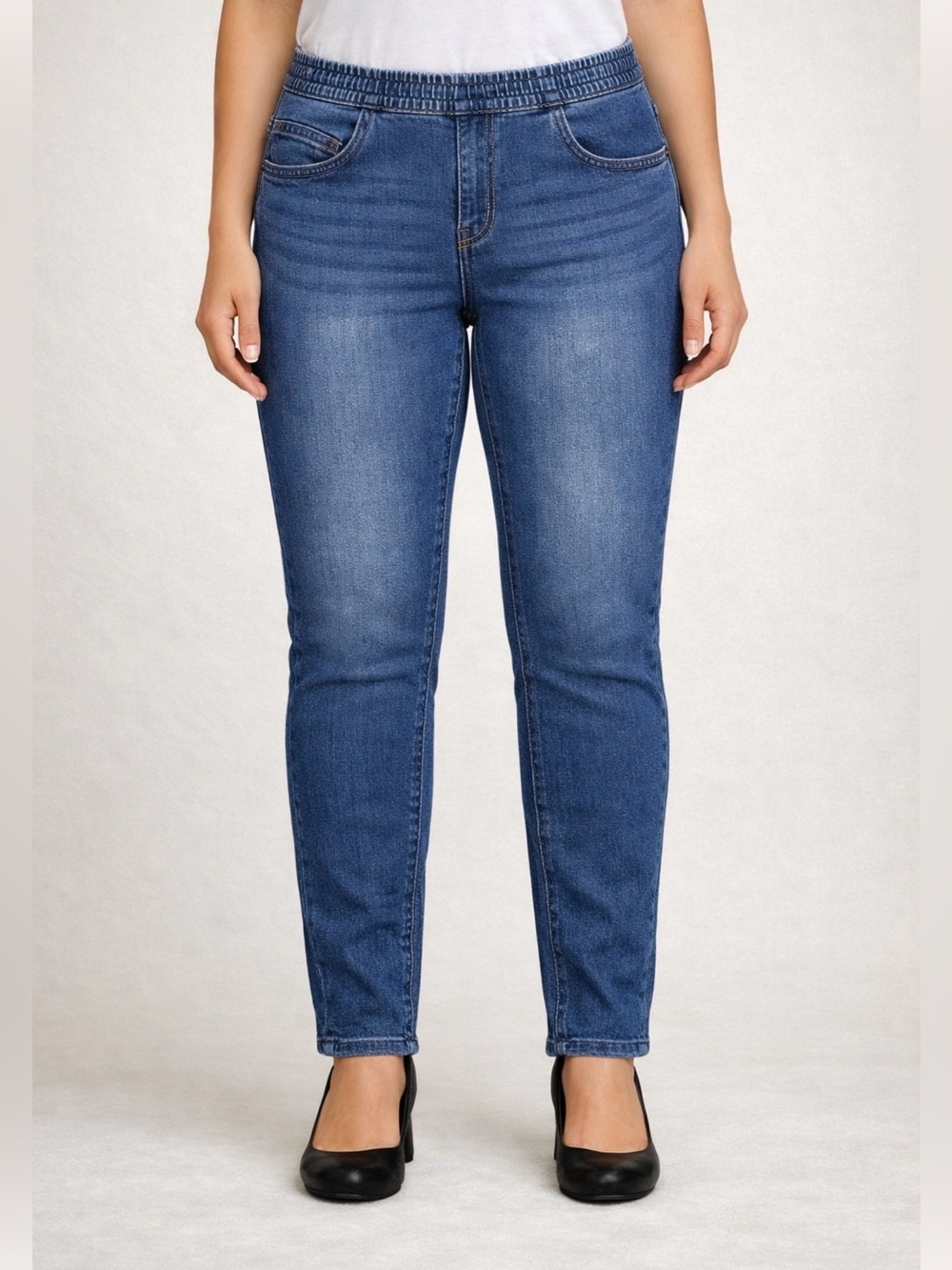 Just Love Blue Elastic-Waist Jeggings